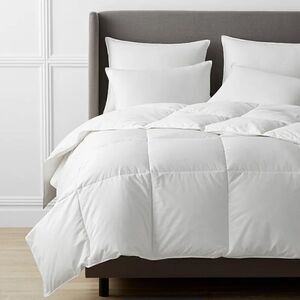 The Company Store Luxe Olympia Down Extra Warmth Comforter in White. Full Size.